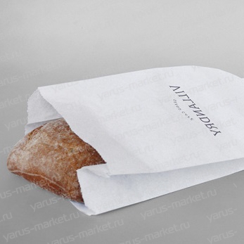 Пакет бумажный для хлеба, белый