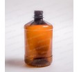 Цилиндрическая пластиковая бутылка на 600 миллилитров с винтовой резьбой 