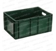Пластиковый ящик, 600x400x250 мм., для мяса, зеленый
