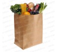 Бурый крафт-пакет ECO без ручек для упаковки пищевых продуктов