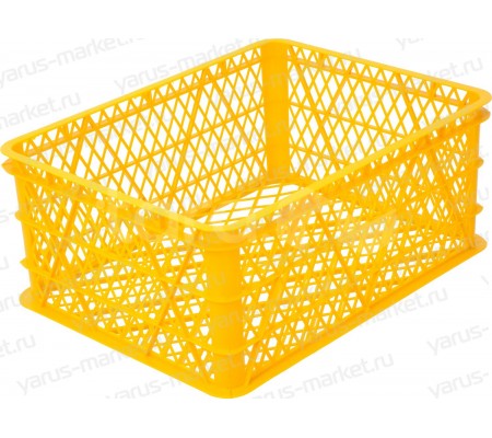 Пластиковый ящик, 430x330x180 мм., для фруктов, желтый