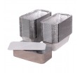 Картонно - алюминиевая крышка для касалеток прямоугольной формы 