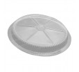 Круглая пластиковая крышка с гофрированным краем для касалеток или бумажных форм