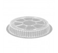 Круглая пластиковая крышка с гофрированным краем для касалеток или бумажных форм