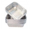 Прямоугольный алюминиевый лоток под запайку для упаковки пищевой продукции