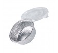 Круглая алюминиевая касалетка с прямым бортом для запеканок и выпечки