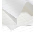 Белый бумажный пакет из пергамента с V дном и боковыми складками для упаковки хлебобулочных изделий