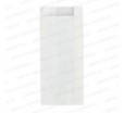 Бумажный крафт-пакет с V дном и боковыми складками для фасовки выпечки 
