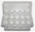Мягкий контейнер для яиц из ВПС на 10 штук с крышкой и замком 