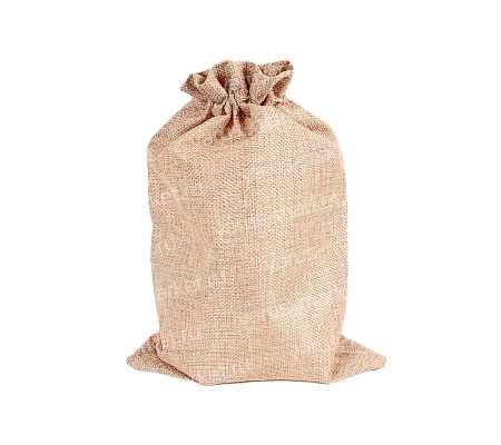Льняные мешочки из натуральной ткани белого и бурого цвета для упаковки товаров