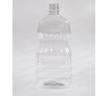 Литровая пластиковая бутылка из ПЭТ для разлива жидких продуктов