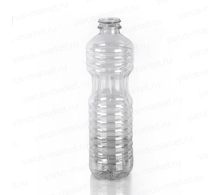 Прозрачная бутылка под растительное масло объемом 1 и 2 литра с винтой горловиной
