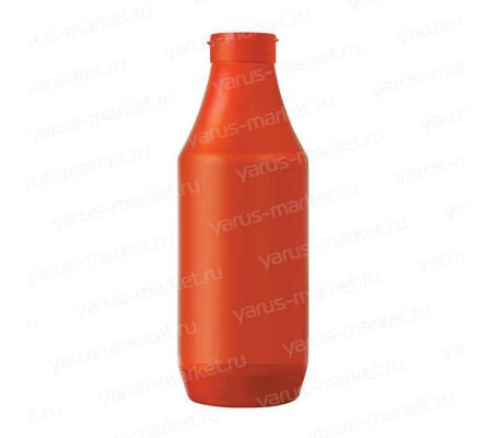 Пластиковая бутылка для кетчупа с завинчивающейся крышкой дозатором