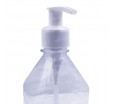 Высокая пластиковая бутылка из ПЭТ с винтовой горловиной и боковыми ребрами 