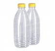 Литровая бутылка из ПЭТ классической формы для молока, воды и других напитков