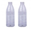 ПЭТ бутылка классической формы с ребрами на корпусе для жидких молочных продуктов