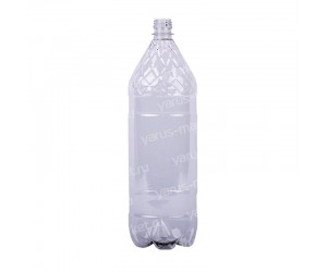 Двухлитровая пластиковая бутылка с рельефом сетка