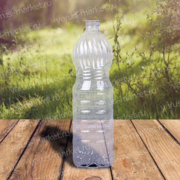 Литровая пластиковая бутылка купольной формы