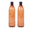 Полулитровая пластиковая бутылка с вафельным рельефом  