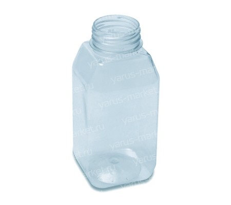 Квадратная ПЭТ бутылка с круглой горловиной для негазированных напитков