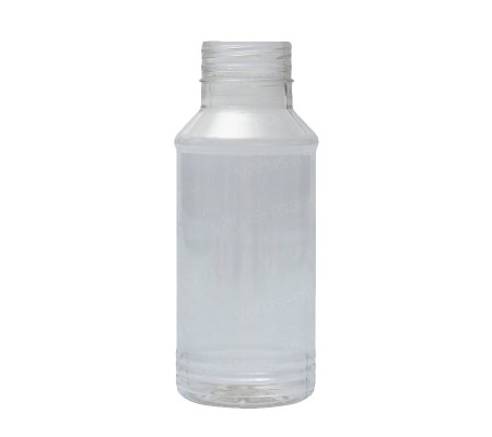 Пластиковая круглая бутылка на 250 миллилитров с винтовой горловиной