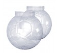 Прозрачная ПЭТ банка футбольный мяч с круглой горловиной 