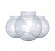 Прозрачная ПЭТ банка футбольный мяч с круглой горловиной 