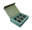 Кашированная коробка для чайного набора с клапаном на магните