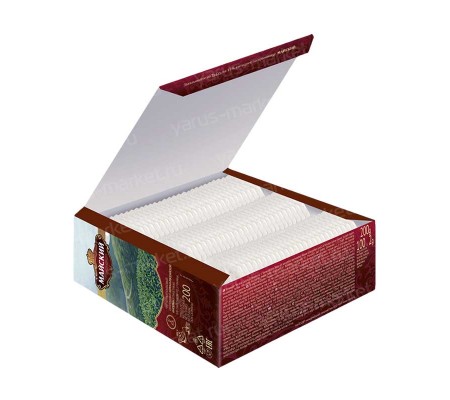 Картонная коробка для пакетированного чая с откидной крышкой