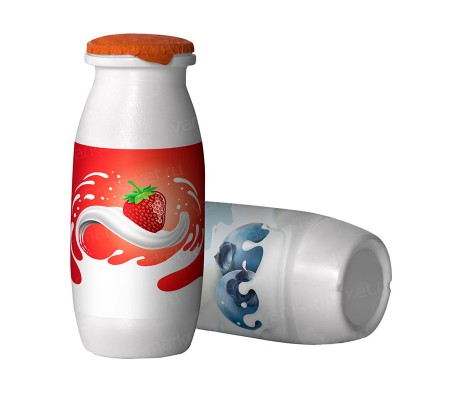 Пластиковая бутылка для питьевого йогурта от 75 до 120 миллилитров