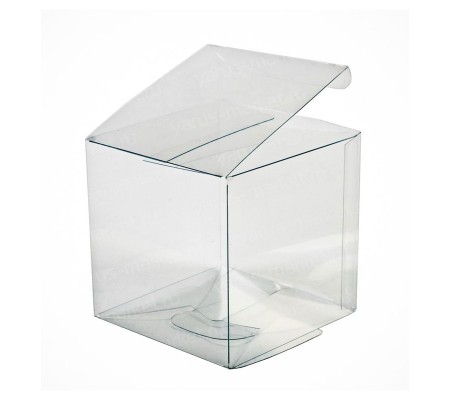 Прозрачная коробка самосборного типа для упаковки товаров