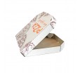 Самосборная картонная коробка для пиццы со скошенными углами 