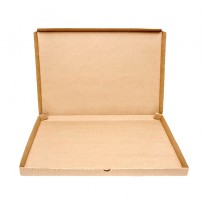 Плоская картонная коробка с совмещенной крышкой   