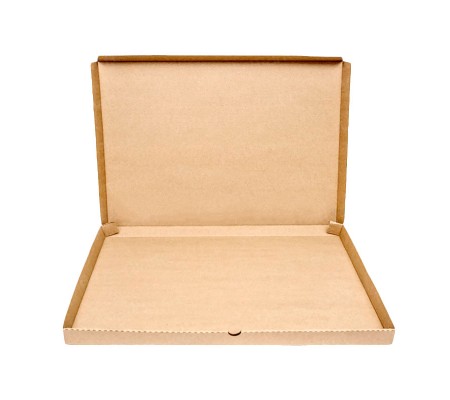 Плоская картонная коробка с совмещенной крышкой   