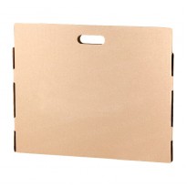 Картонная плоская коробка с вырубкой под ручку