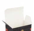 Вертикальная картонная коробка с круглым окном и крышкой клапаном