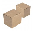 Закрытая картонная коробка куб с крышкой и замком для подарков и сувениров