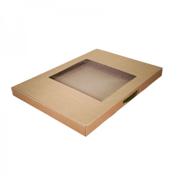 Плоская коробка- чемодан с окном