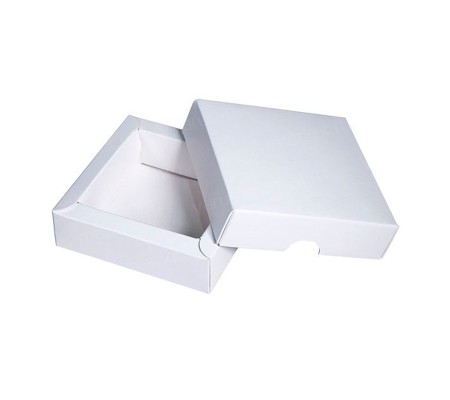 Маленькая картонная коробка крышка дно с широким бортом