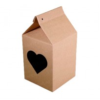 Коробка домик с сердцем