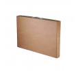 Картонная прямоугольная коробка чемодан с ручкой для переноски 