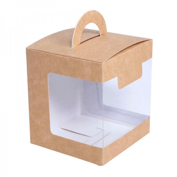 Коробка куб с боковым окном