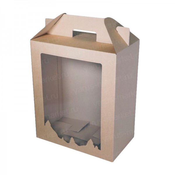 Коробка сундучок с фигурным окном