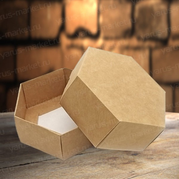 Шестигранная маленькая коробка