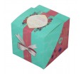 Картонная коробка куб с крышкой трапецией для упаковки товаров