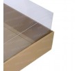 Большая квадратная коробка из картона и ПВХ с крышкой внутрь
