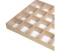 Картонная коробка с решеткой на 20 секций и прозрачной крышкой 