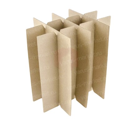 Вертикальная гофрокартонная решетка FEFCO 0933 на 12 ячеек для разделения пространства коробки