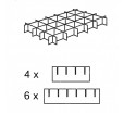 Вертикальная гофрокартонная решетка FEFCO 0934 на пятнадцать равных ячеек для деления пространства коробки