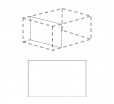 Поперечная перегородка FEFCO 0902 из гофрокартона для разделения пространства коробки на два отсека